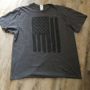 Mens patriotic American flag t shirt sz xl